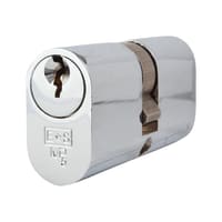 Eurospec 5 Pin 60mm Oval Double Cylinder - 30 + 30mm - Polished Chrome - Keyed Alike