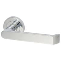 Serozzetta by Carlisle Brass Polished Chrome Door Handles on Round Rose - Concept Range