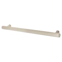 Alexander & Wilks Crispin 15mm Reeded T-Bar Cabinet Pull Handle - 224mm Centres - Satin Nickel
