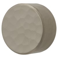 Alexander & Wilks Leila Hammered Round Cabinet Knob - 35mm Diameter - Satin Nickel