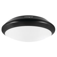 Integral LED 15W Tough-Shell+ LED Bulkhead Light with Microwave - IP66 - 4000K Cool White - Black
