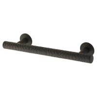 Hampstead Kendal 10.5mm Hammered T-Bar Cabinet Pull Handle - 96mm Centres - Matt Black