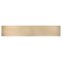 Altro Stainless Steel Kick Plate - 838 x 150 x 1.2mm - 8 Screw Holes - Antique Brass