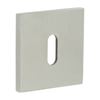 CRES by Frelan Square Escutcheon - 54 x 54mm - Keyhole - Satin Stainless Steel