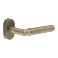 CRES by Frelan Antique Brass uPVC Multipoint Door Handles on Oval Rose - CR-102 Range