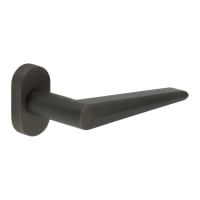 CRES by Frelan Dark Bronze uPVC Multipoint Door Handles on Oval Rose - CR-107 Range