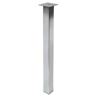 Square Table Leg - 50 x 370mm - Silver
