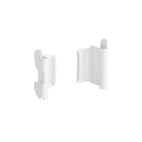 elfa Top Track System - Storage Track Fittings - White - Pair