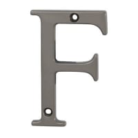 76mm Screw Fix Door Letter - F - Satin Bronze