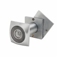 D&E 200° Square Door Viewer - Door Thickness 35-60mm - Satin Chrome Plated