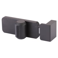 Designer Toilet Cubicle Indicator Bolt - 12-13mm Panels - Black Textured