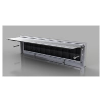 Stormguard Internal Letter Box Draught Seal with Flap - 292 x 75mm - Chrome