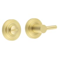 Burlington by Frelan Easy Turn & Release with Stepped Rose - 50mm Diameter - Satin Brass