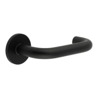 CRES by Frelan Black Fixed Dead 19mm Return to Door Handles on Round Rose - CR-106 Range