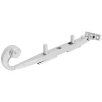 Hampstead Solid Curl Casement Window Stay - 8 Inch/200mm Length - Soft Satin Chrome