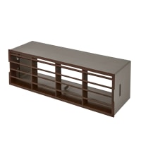 Manrose Flat Duct Air Brick with Adaptor - 204 x 60mm - Brown
