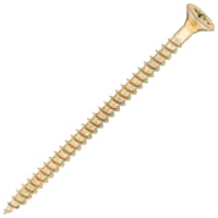SiDAX General Purpose Pozi Countersunk Chipboard Wood Screws - 5.0 x 80mm - Yellow Zinc - Pk of 200