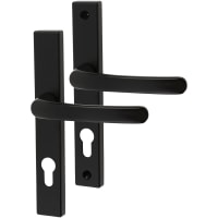 TSS uPVC Multipoint Door Handle - 180mm Bolt c/c - 70mm c/c - Black