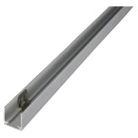 Integral LED Surface Mount Profile for 15 x 15mm Side & Top Bend Neon Strip Light - 1000mm - Aluminium