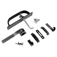 GateMate Advanced Heavy Duty Suffolk Gate Thumb Latch - 240 x 50mm - Black Powder Coated