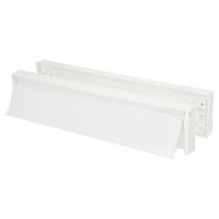 TSS Letter Plate - 300 x 65mm - 40-80mm Door Thickness - White
