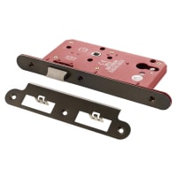 Atlantic DIN Latch - 88mm Case - 60mm Backset - Radius - Urban Dark Bronze