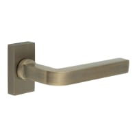 CRES by Frelan Antique Brass uPVC Multipoint Door Handles on Rectangular Rose - CR-104 Range