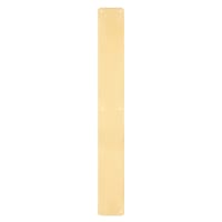 Hampstead Solid Brass Plain Finger Plate - 600 x 75 x 1.5mm - Polished