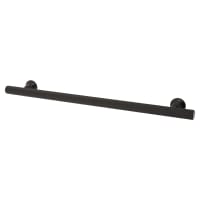 Altro York 12mm Knurled T-Bar Cabinet Pull Handle - 224mm Centres - Matt Black