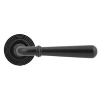 From The Anvil Aged Bronze Door Handles on Round Beehive Rose - Newbury Range