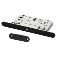 Atlantic Bolt Through Magnetic Touch Bathroom Lock - 76mm Case - 50mm Backset - Matt Black