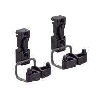 elfa Garage+ Storage Top Track System - Small Tool Holder for Storage Track - Matt Grey - Pack of 2
