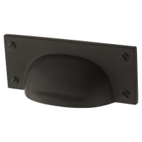 Altro Neston Cabinet Cup Handle - 76mm Centres - Matt Black