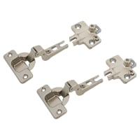 Blum Slide On MODUL Cabinet Hinge Pack - 100° - Sprung - Inset - Zinc Plated - Pair