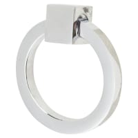 Heritage Brass by M Marcus Ring Cabinet Drop Handle - 50mm Diameter - Polished Chrome