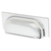 Alexander & Wilks Quantock Cabinet Cup Handle - 96mm Centres - Polished Chrome