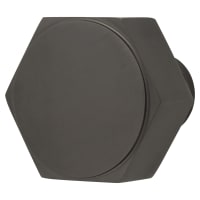 Alexander & Wilks Vesper Hex Cabinet Knob - 40mm Diameter - Dark Bronze