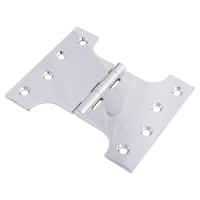 Parliament Hinge - 100 x 75 x 125mm - Polished Chrome - Pair
