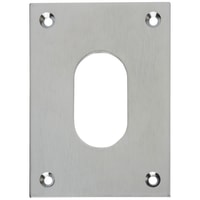 Souber Jumbo Escutcheon - 65.5 x 47.6mm - Oval - Satin Chrome