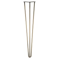 Rothley Hairpin Leg - 3 Pin - 710mm Height - Antique Brass