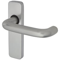 Touchpoint Satin Aluminium Latch Door Handles - Puma Range - 155 x 40mm