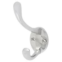 Alexander & Wilks Victorian Single Hat & Coat Hook - 80 x 35mm - Polished Chrome