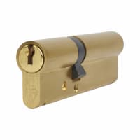ERA 1 Star 6 Pin Kitemarked 100mm Euro Double Cylinder - 40 + 60mm - Pol Brass - Keyed to Differ