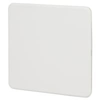 Knightsbridge 1 Gang Blank Plate - Matt White