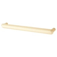 Hampstead Morley 19mm Bobbled D-Bar Cabinet Pull Handle - 224mm Centres - Satin Brass