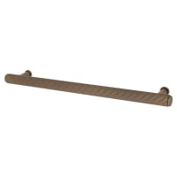 Alexander & Wilks Crispin 15mm Reeded T-Bar Cabinet Pull Handle - 224mm Centres - Antique Brass