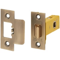 Altro Heavy Duty Tubular Latch - 65mm Case - 44mm Backset - Square - Antique Brass