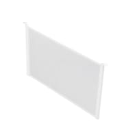elfa Top Track System - Click In Medium Mesh Drawer Dividers - 531 x 180mm - White - Pack of 2