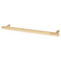 Alexander & Wilks Brunel 13mm Knurled T-Bar Cabinet Pull Handle - 192mm Centres - PVD Satin Brass