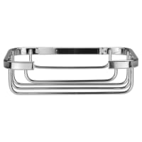 Croydex Wirework Small Shower Soap Dish Basket - 35 x 130 x 100mm - Mild Steel